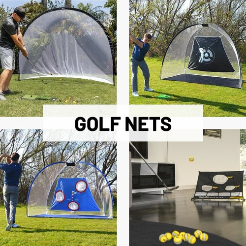 Golf practice net swing - practice,