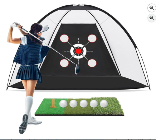 Golf practice net with - golf,