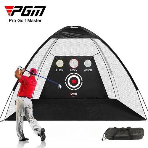 Golf practice net with - net, cutting