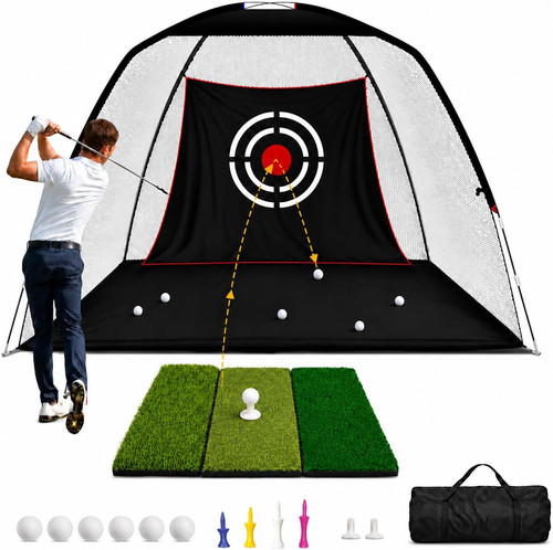 Golf practice net 10x7ft - net,