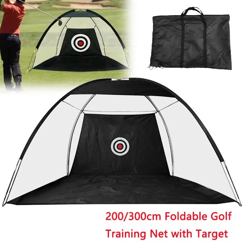 Golf practice net hitting - golf,