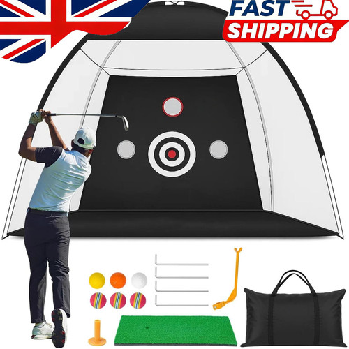 Golf practice net with hitting - practice,