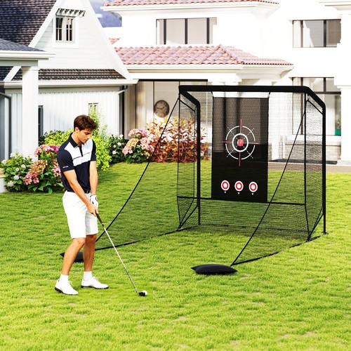 Golf practice hitting net - hitting, dual