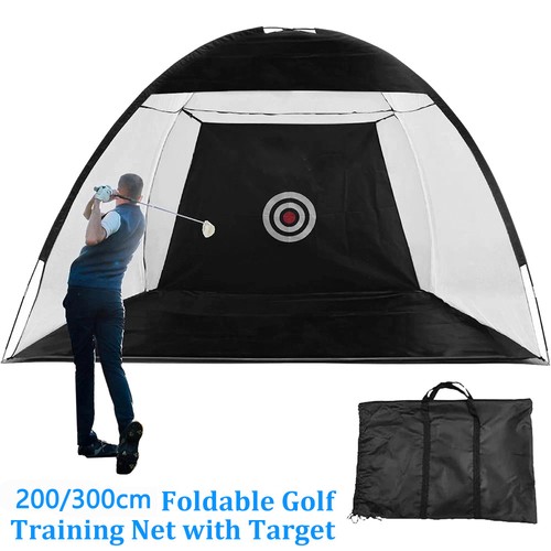 Golf practice net hitting - golf,