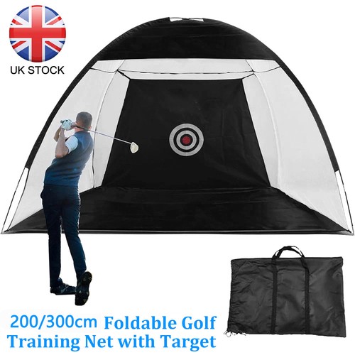 Golf practice net hitting - golf,