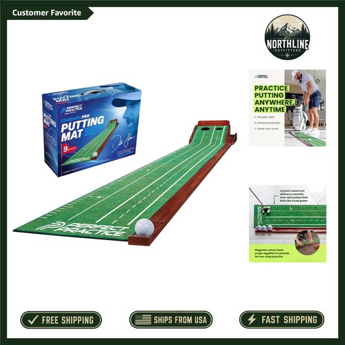 Foldable golf putting - foldable, mat