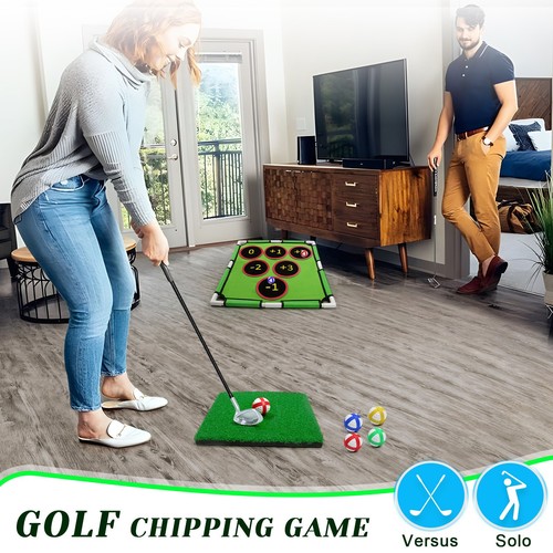 Golf chipping net fun - golf,